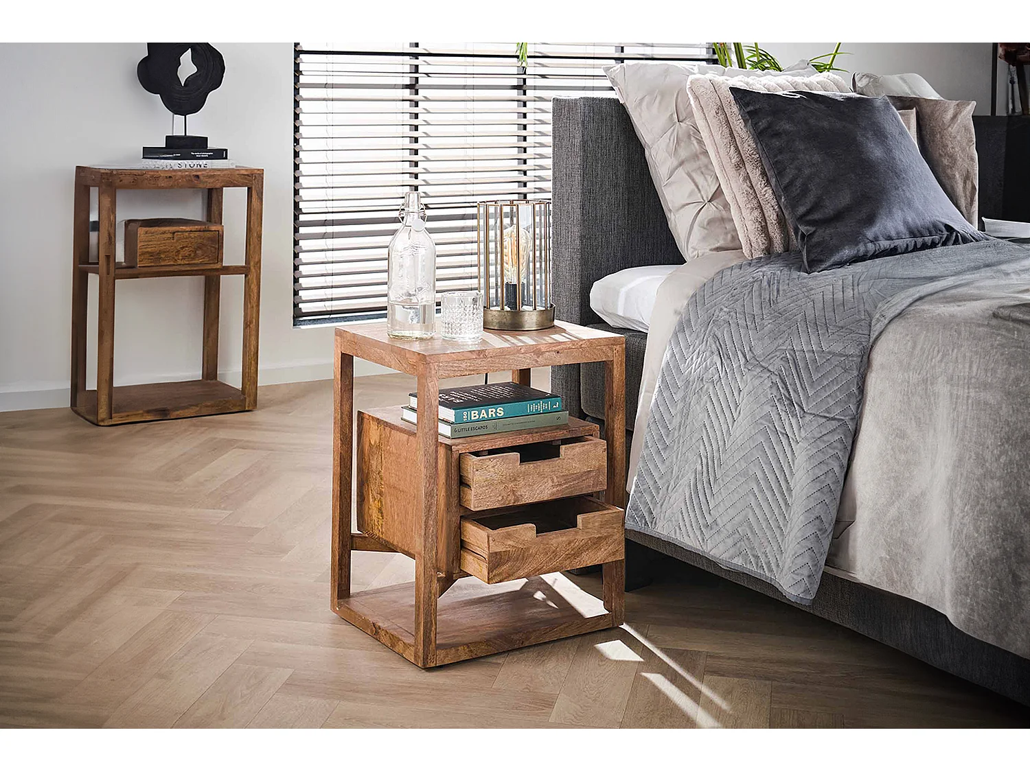 Nachtkastje - Hout Hout - 35 x 45 cm - HARYA