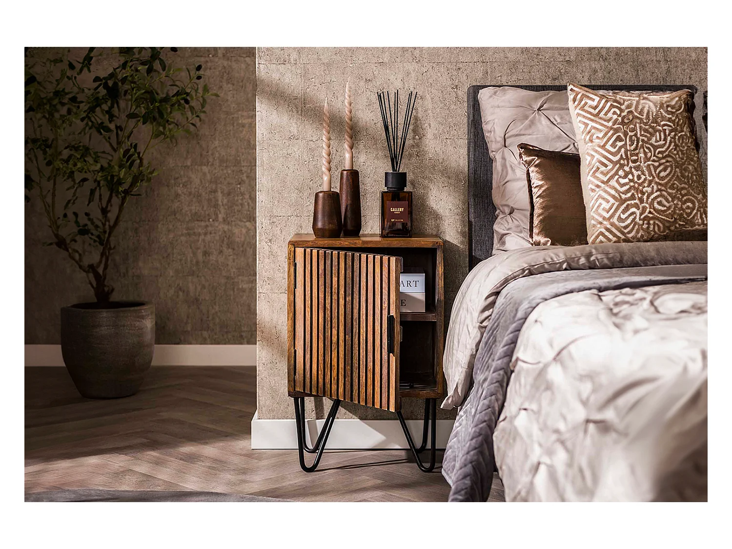 Set Table de nuit - Bois Bois - 30 x 40 cm - SWEAK