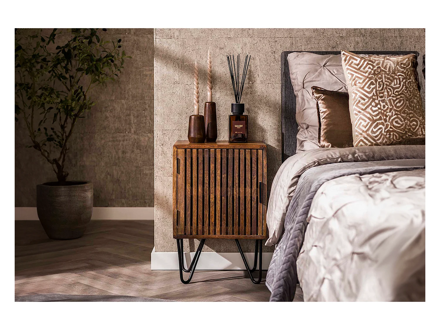 Set Table de nuit - Bois Bois - 30 x 40 cm - SWEAK