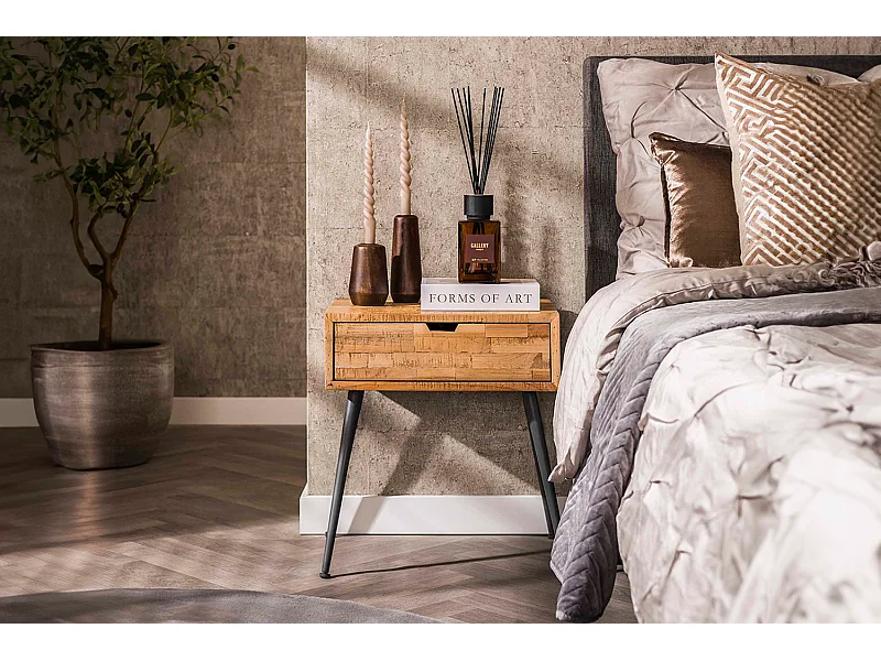 Nachttisch - Holz Holz - 35 x 45 cm - TICAR