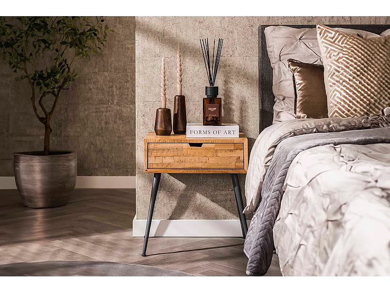 Table de nuit - Bois Bois - 35 x 45 cm - TICAR