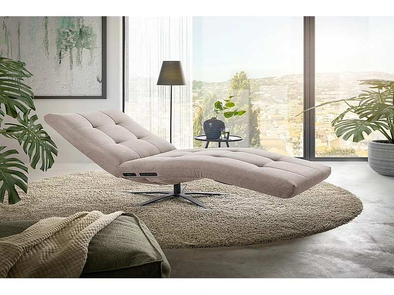 Chaise longue - beige Pana - LETICIA