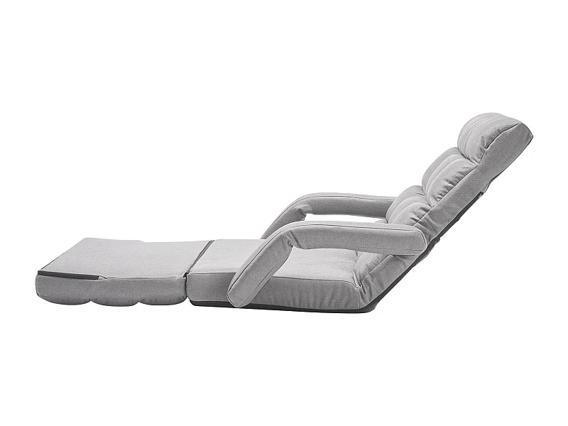 Chaise de Sol SucceBuy Chaise de Sol - 5 Positions Réglables, Accoudoirs - Chaise de Jeu au Sol, Idéal comme Canapé-Lit avec Coussin de Dossier