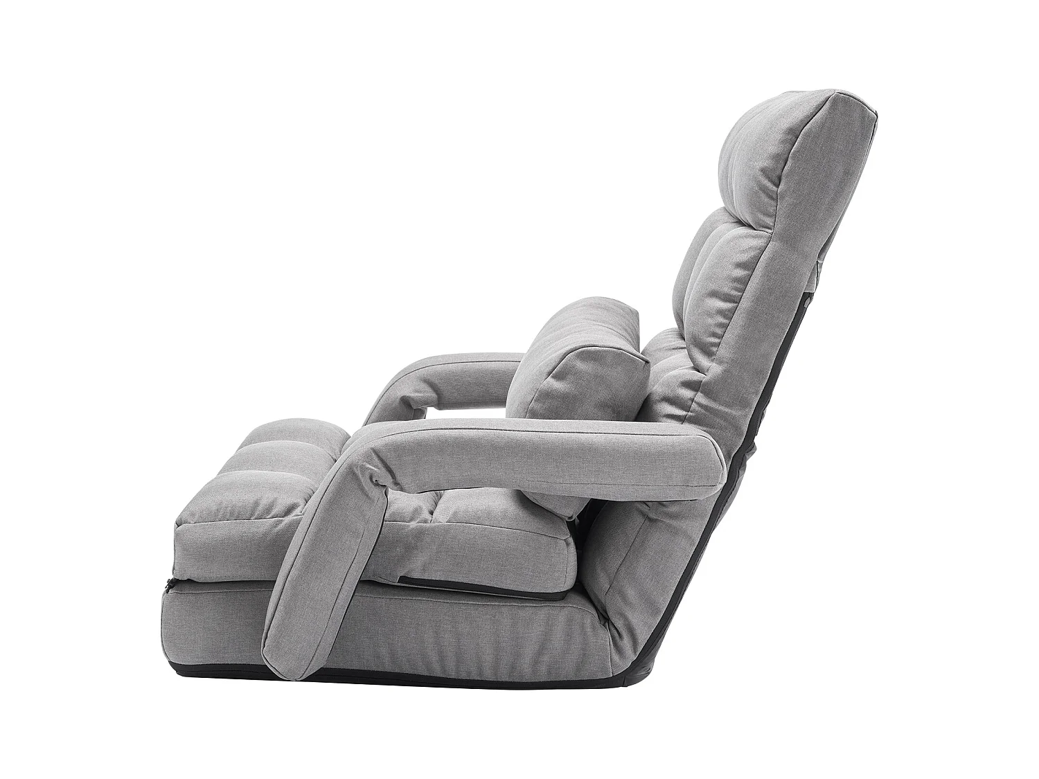 Sedia da Terra SucceBuy Sedia da Terra - 5 Posizioni Regolabili, Braccioli - Sedia da Gaming da Terra, Ideale come Divano Letto con Cuscino per lo Schienale