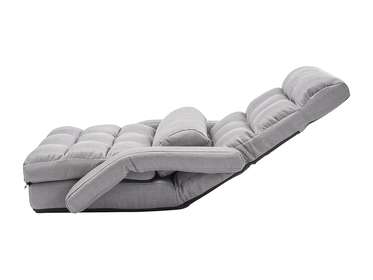 Chaise de Sol SucceBuy Chaise de Sol - 5 Positions Réglables, Accoudoirs - Chaise de Jeu au Sol, Idéal comme Canapé-Lit avec Coussin de Dossier