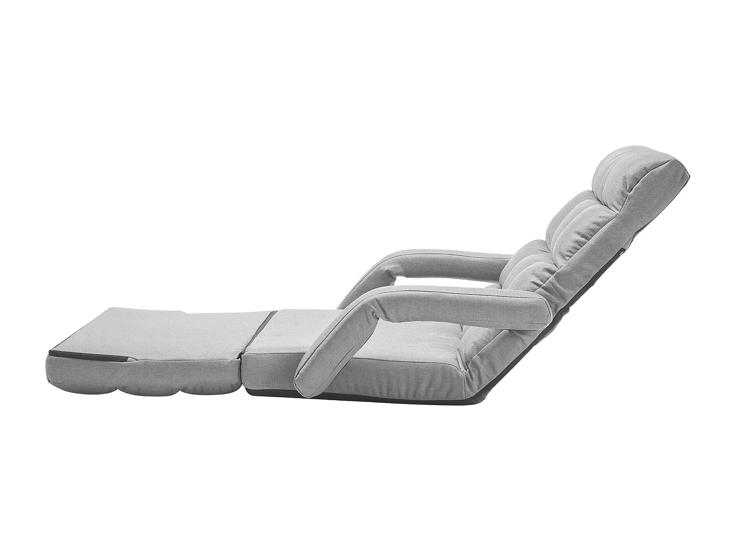 Chaise de Sol SucceBuy Chaise de Sol - 5 Positions Réglables, Accoudoirs - Chaise de Jeu au Sol, Idéal comme Canapé-Lit avec Coussin de Dossier