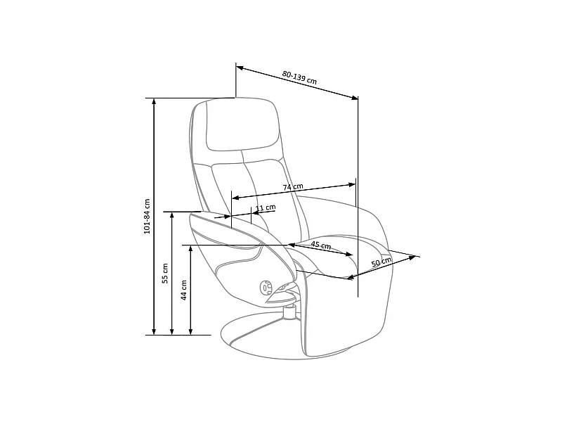 Relax Sessel Optima/Kunstleder/Beige