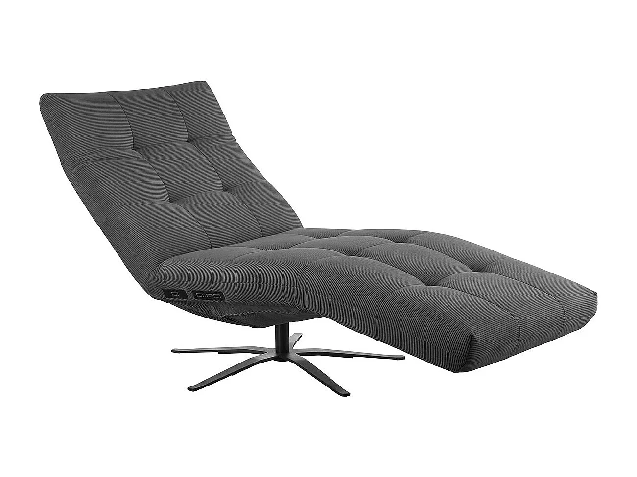 Chaise longue - antracita Pana - LETICIA