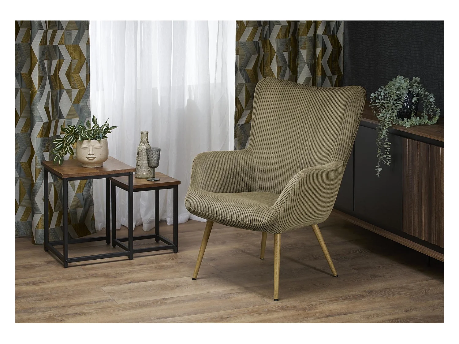 Relax Sessel Amaro G/Stoffbezug/grün