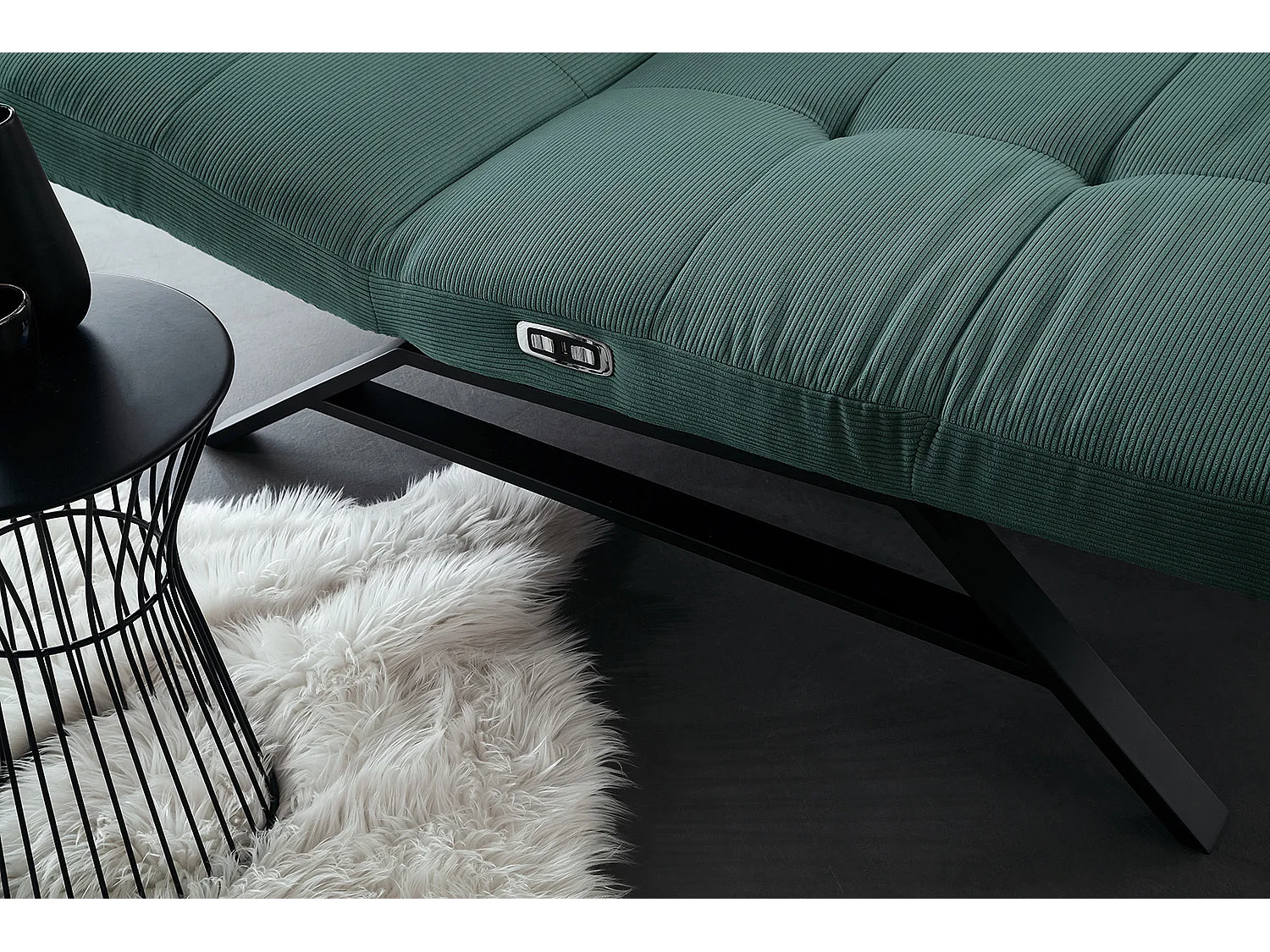 Chaise longue - verde esmeralda Pana - AMERIVA