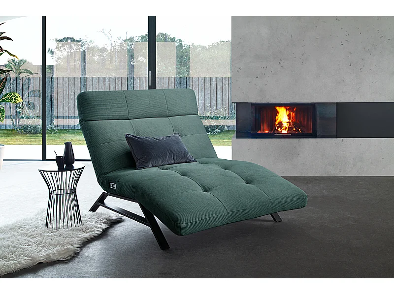Chaise longue - verde esmeralda Pana - AMERIVA