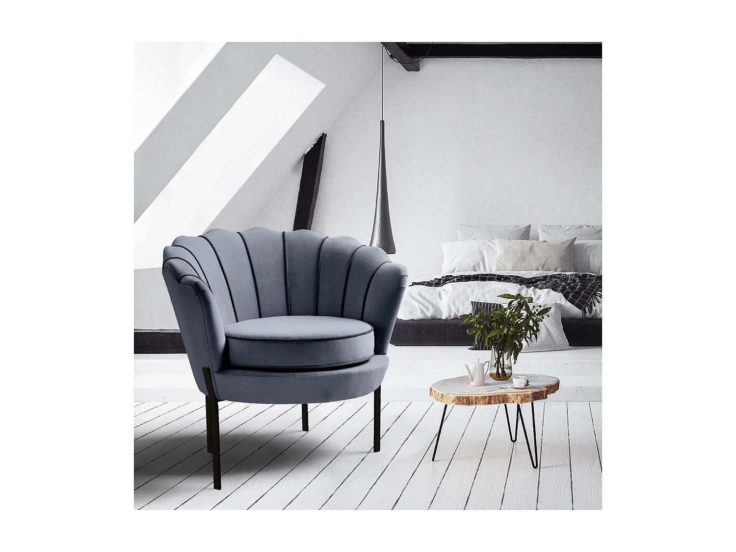 Relax Fauteuil Angelo/Tissu/grise