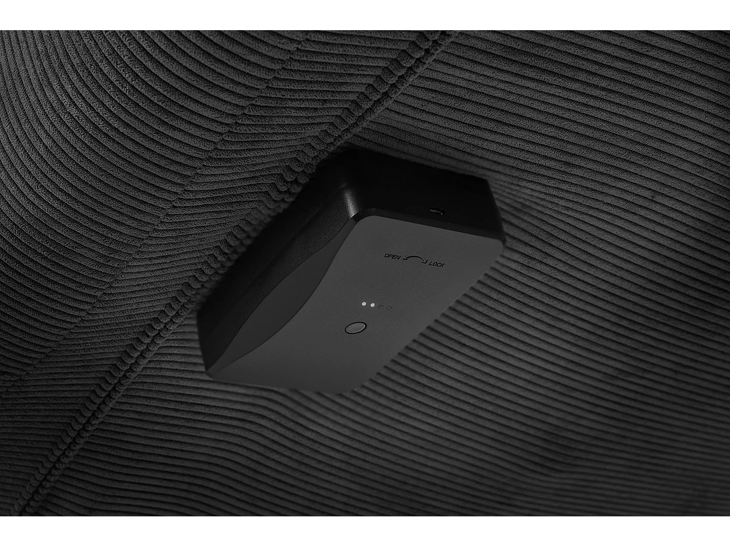 Relaxligstoel - Antraciet Koord - LETICIA