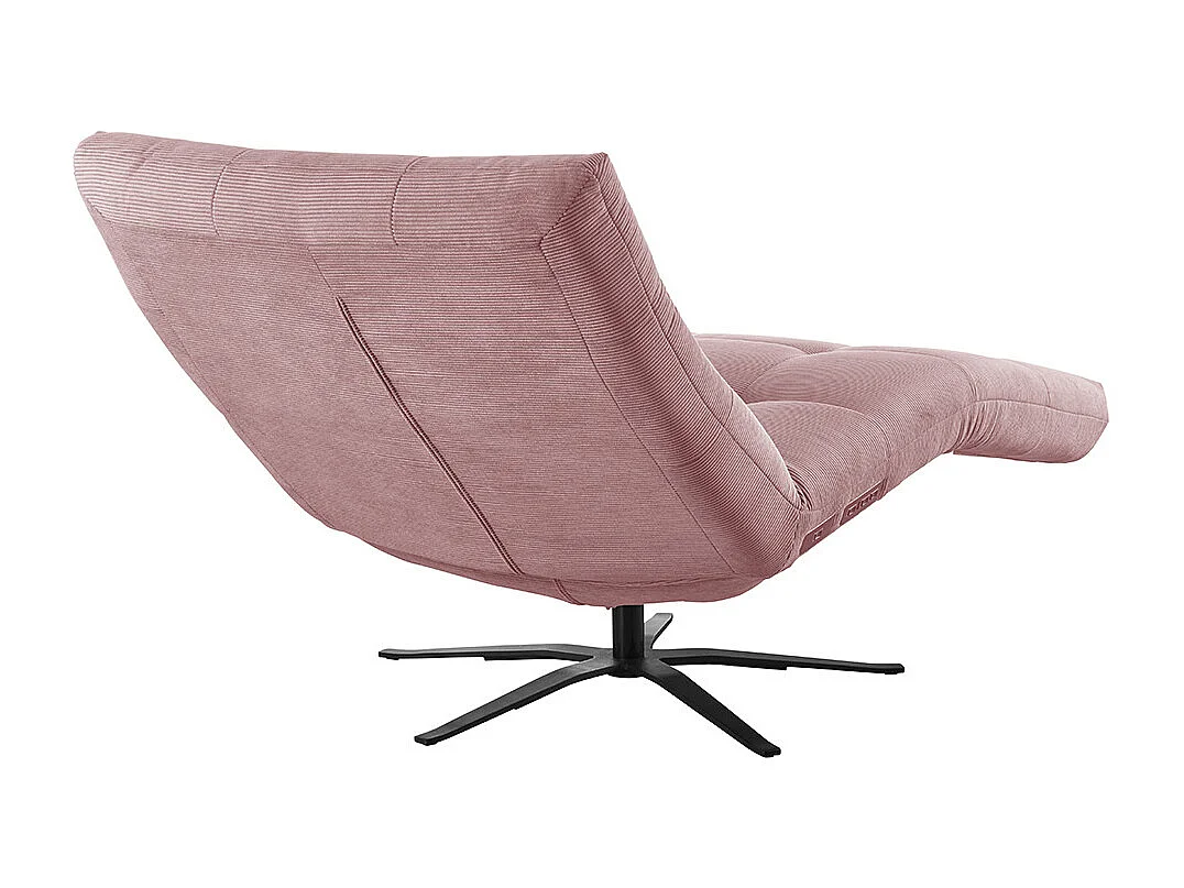 Relaxligstoel - Roze Koord - LETICIA