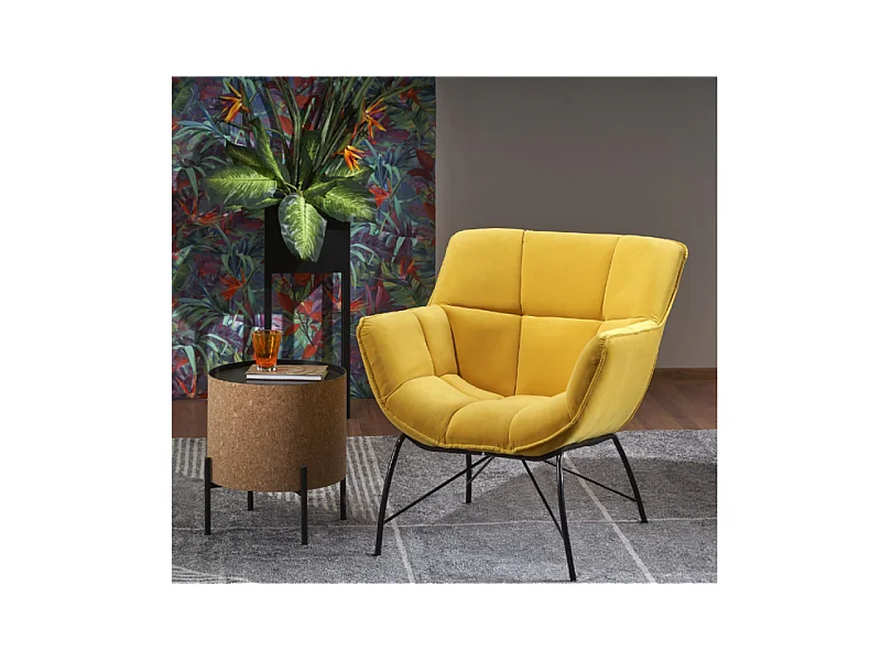 Relax Poltrona Belton/Tessuto/Giallo