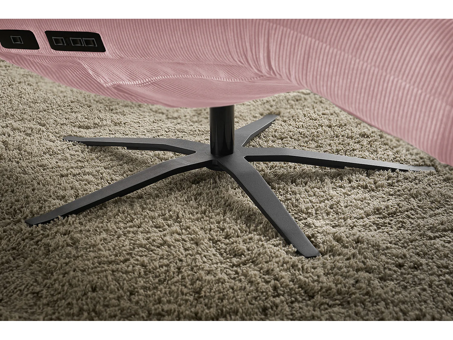 Relaxliege - Pink Cord - LETICIA