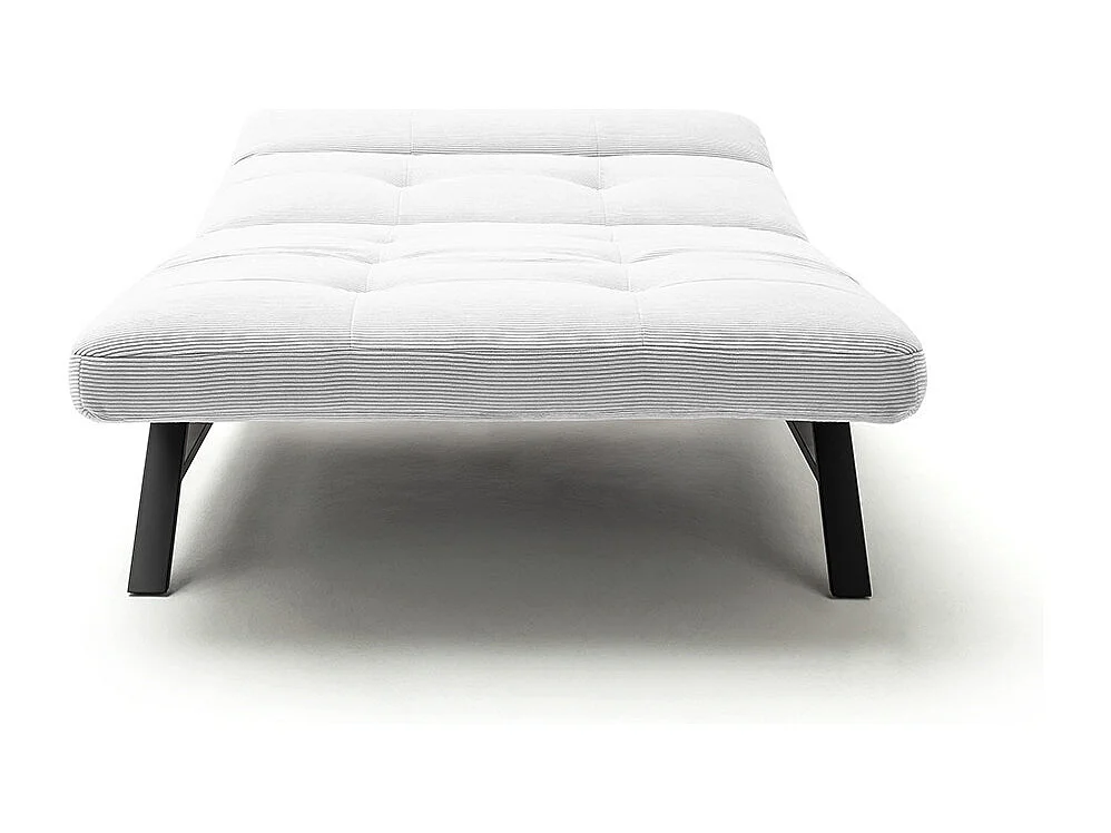 Chaise longue - blanc Velours côtelé - AMERIVA