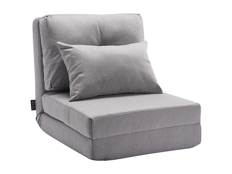 Sedia da Terra SucceBuy Sedia da Terra Trasformabile con 5 Posizioni Regolabili, Divano Letto Imbottito con Schienale Regolabile, Struttura in Metallo e Cuscino