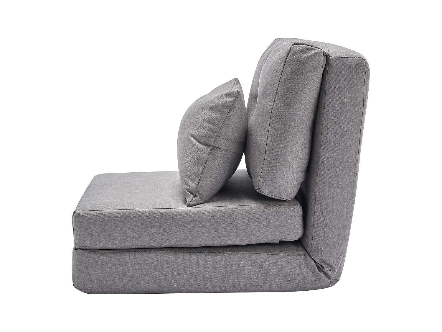 Sedia da Terra SucceBuy Sedia da Terra Trasformabile con 5 Posizioni Regolabili, Divano Letto Imbottito con Schienale Regolabile, Struttura in Metallo e Cuscino