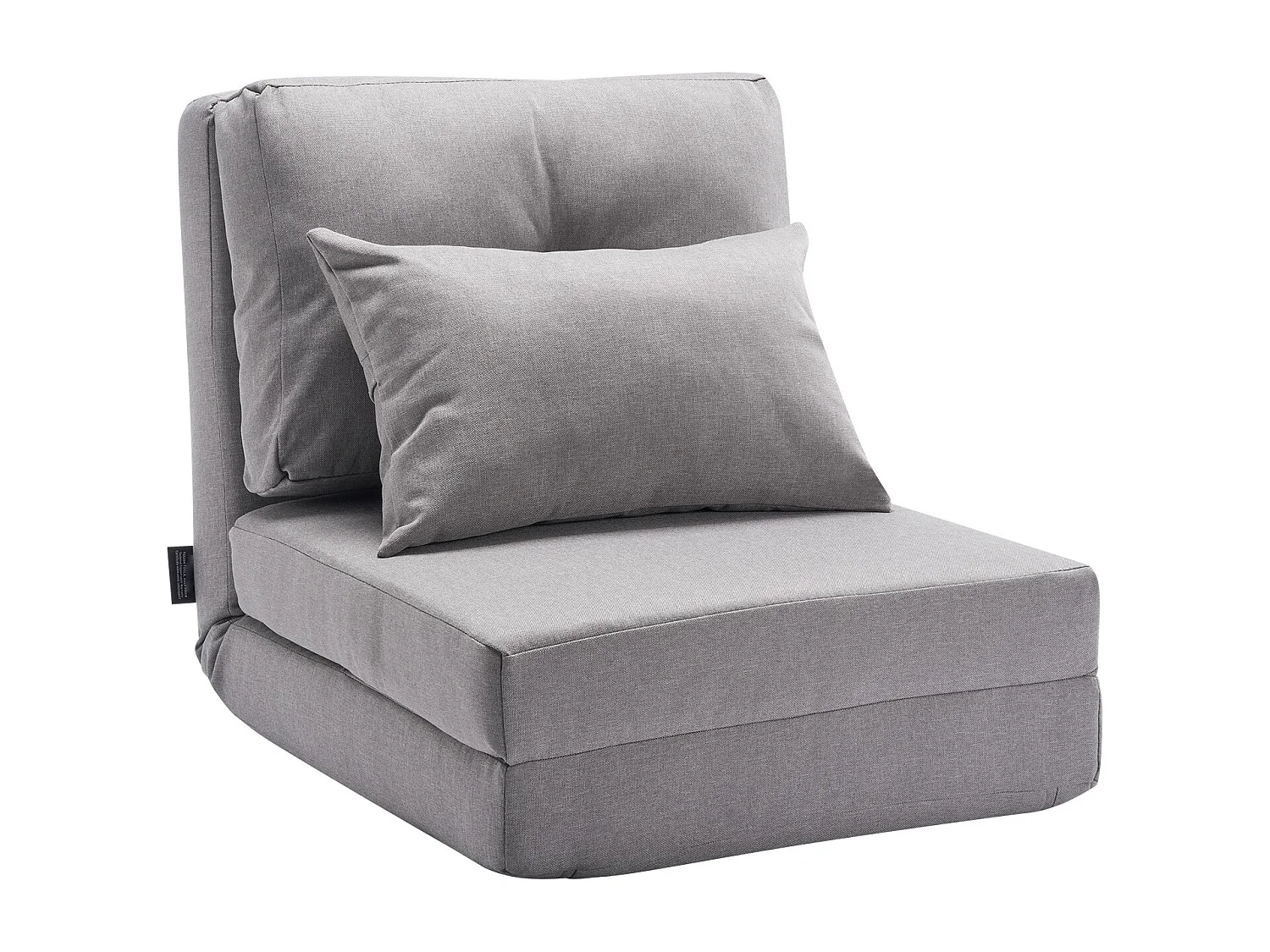 Chaise de Sol SucceBuy Chaise de Sol Convertible avec 5 Positions Ajustables, Canapé-Lit Rembourré avec Dossier Réglable, Structure Métallique et Coussin