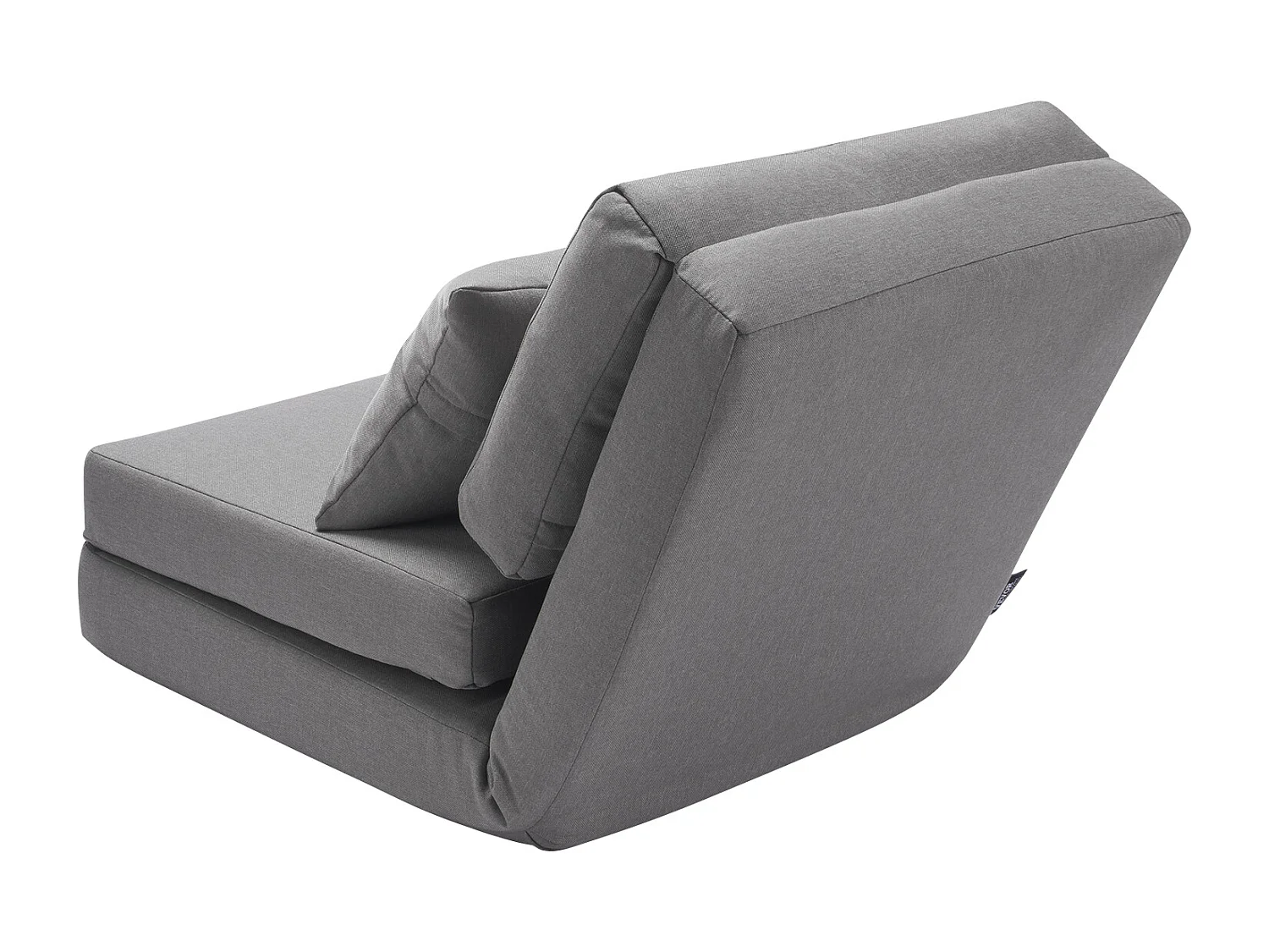 Chaise de Sol SucceBuy Chaise de Sol Convertible avec 5 Positions Ajustables, Canapé-Lit Rembourré avec Dossier Réglable, Structure Métallique et Coussin