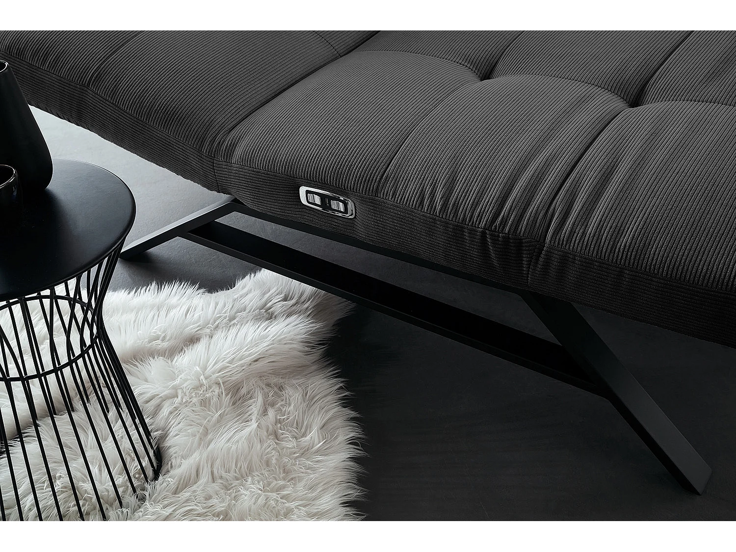 Chaise longue - antracita Pana - AMERIVA