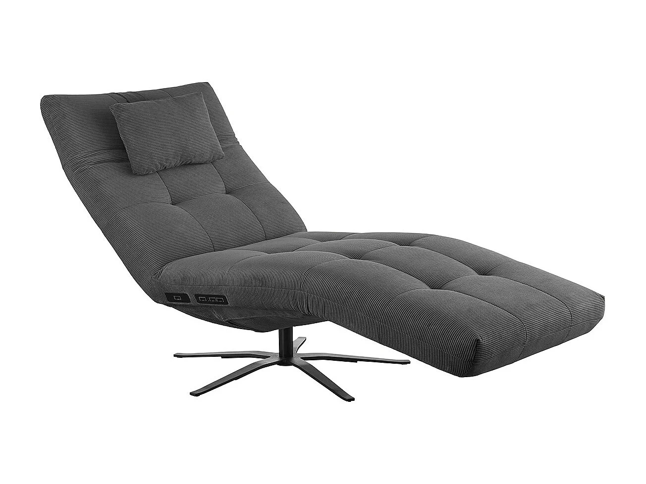 Chaise longue - antracita Pana - LETICIA