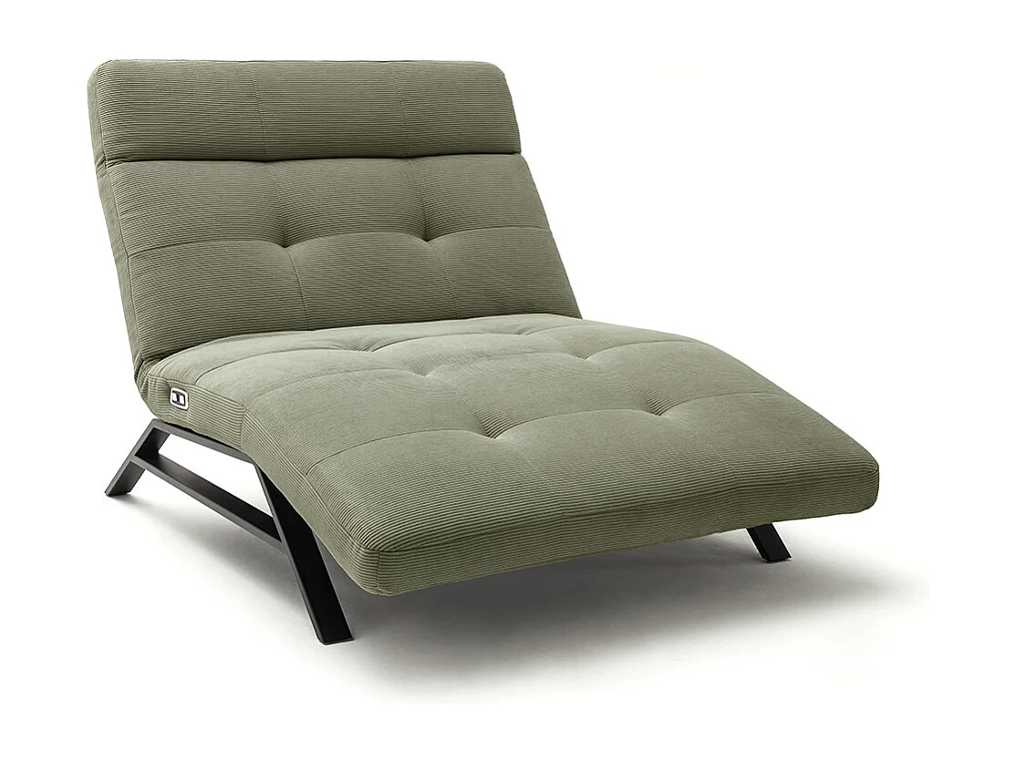 Chaise longue - Vert Velours côtelé - AMERIVA