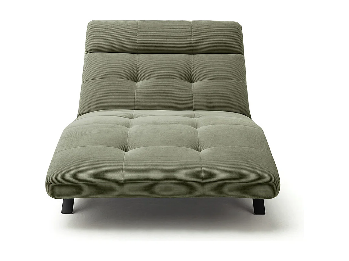 Chaise longue - Vert Velours côtelé - AMERIVA