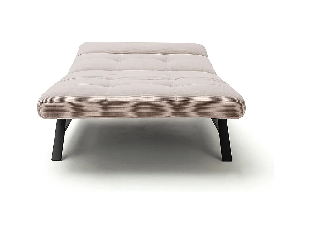 Chaise longue - beige Velours côtelé - AMERIVA