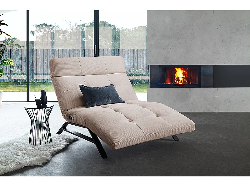 Chaise longue - beige Pana - AMERIVA