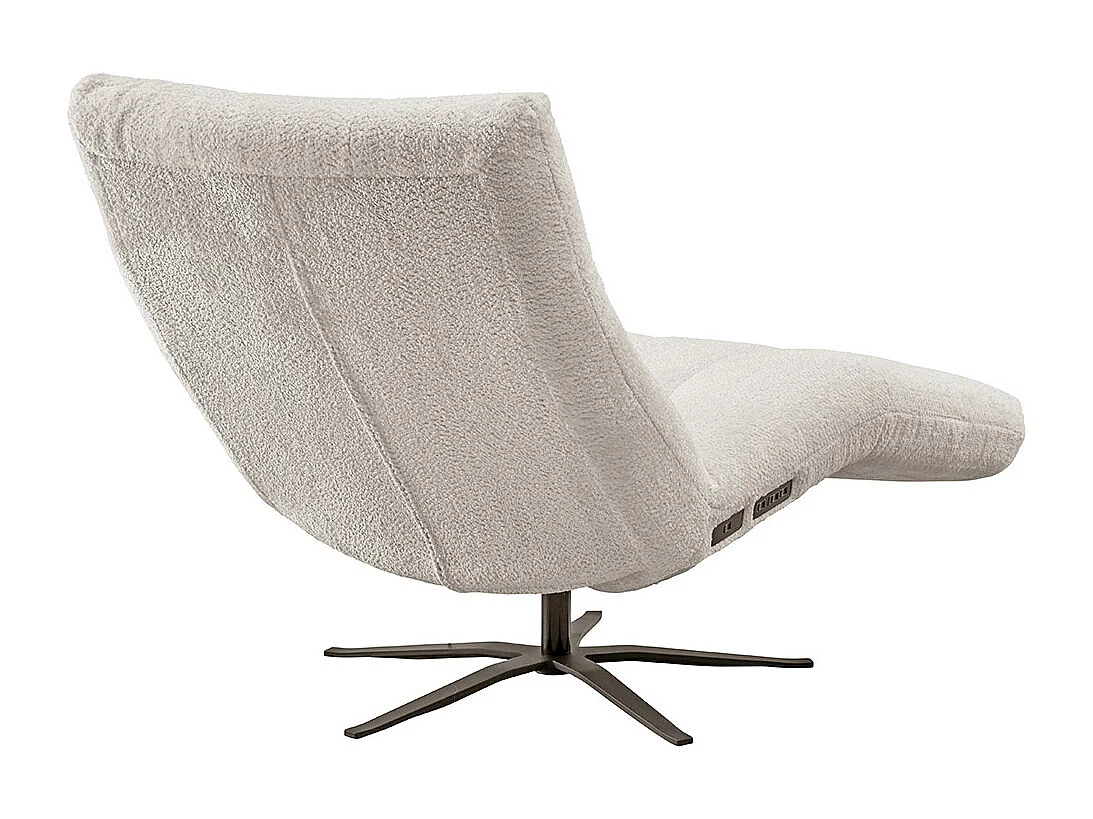 Chaise longue - bianco tessitura piatta - LETICIA