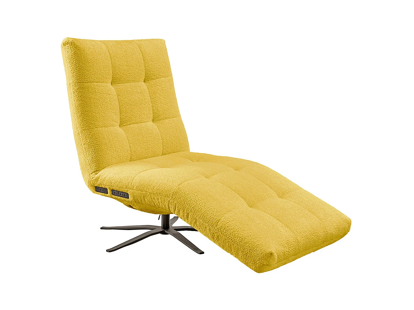 Relaxliege - Gelb Flachgewebe - LETICIA