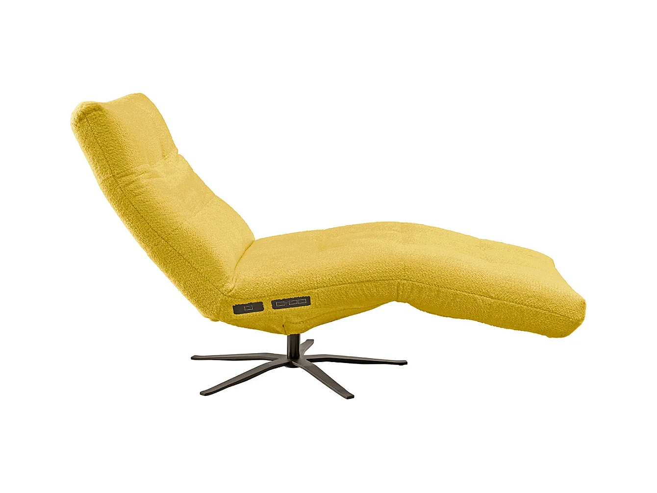 Relaxliege - Gelb Flachgewebe - LETICIA