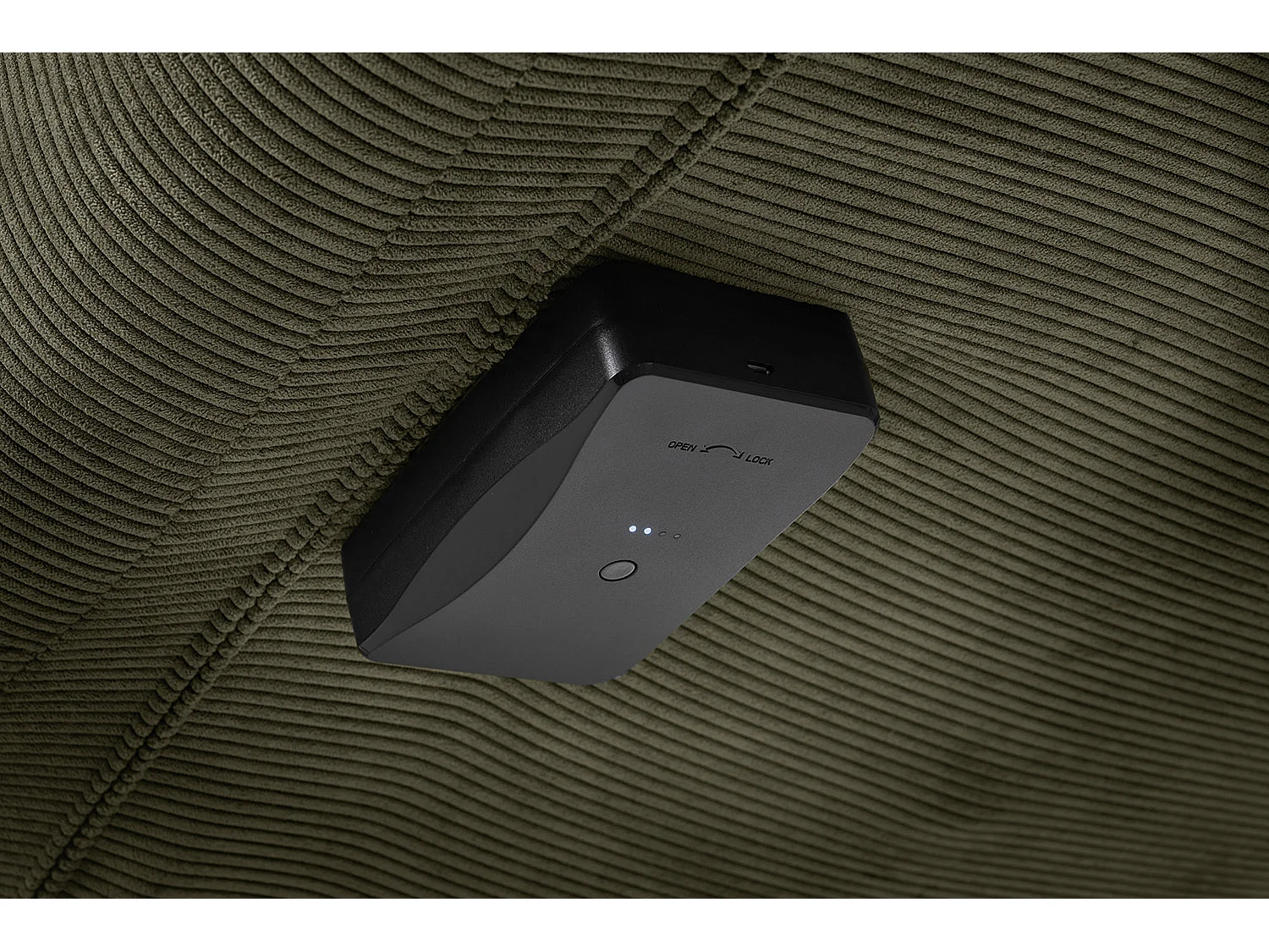 Relaxliege - Grün Cord - LETICIA