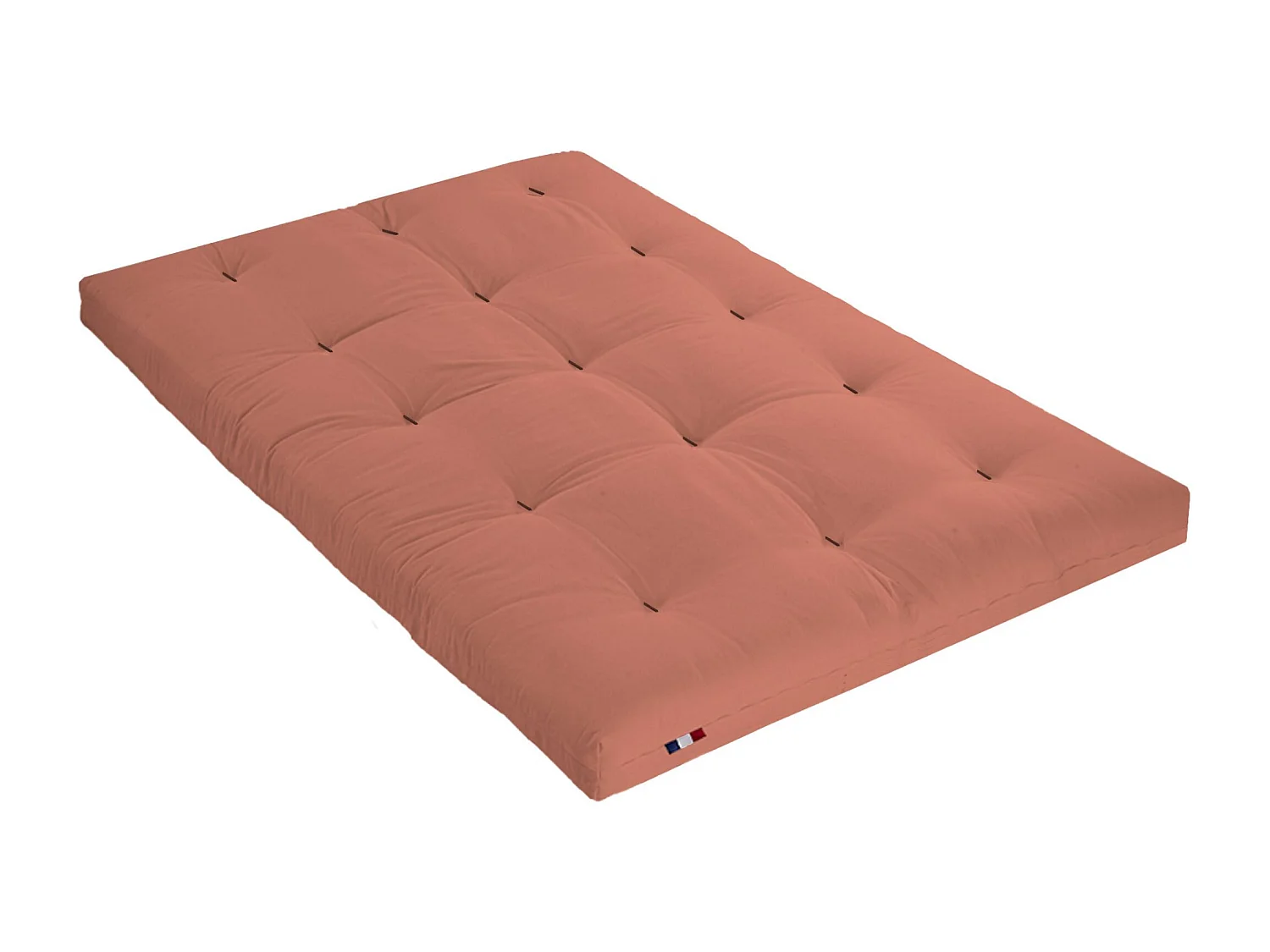 Matelas futon terracotta coeur en latex 140x190