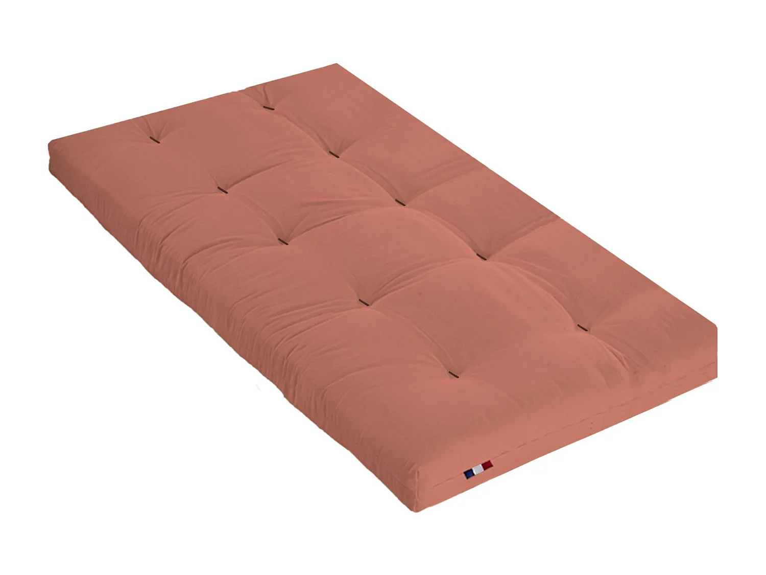 Matelas futon terracotta coeur en latex 90x190