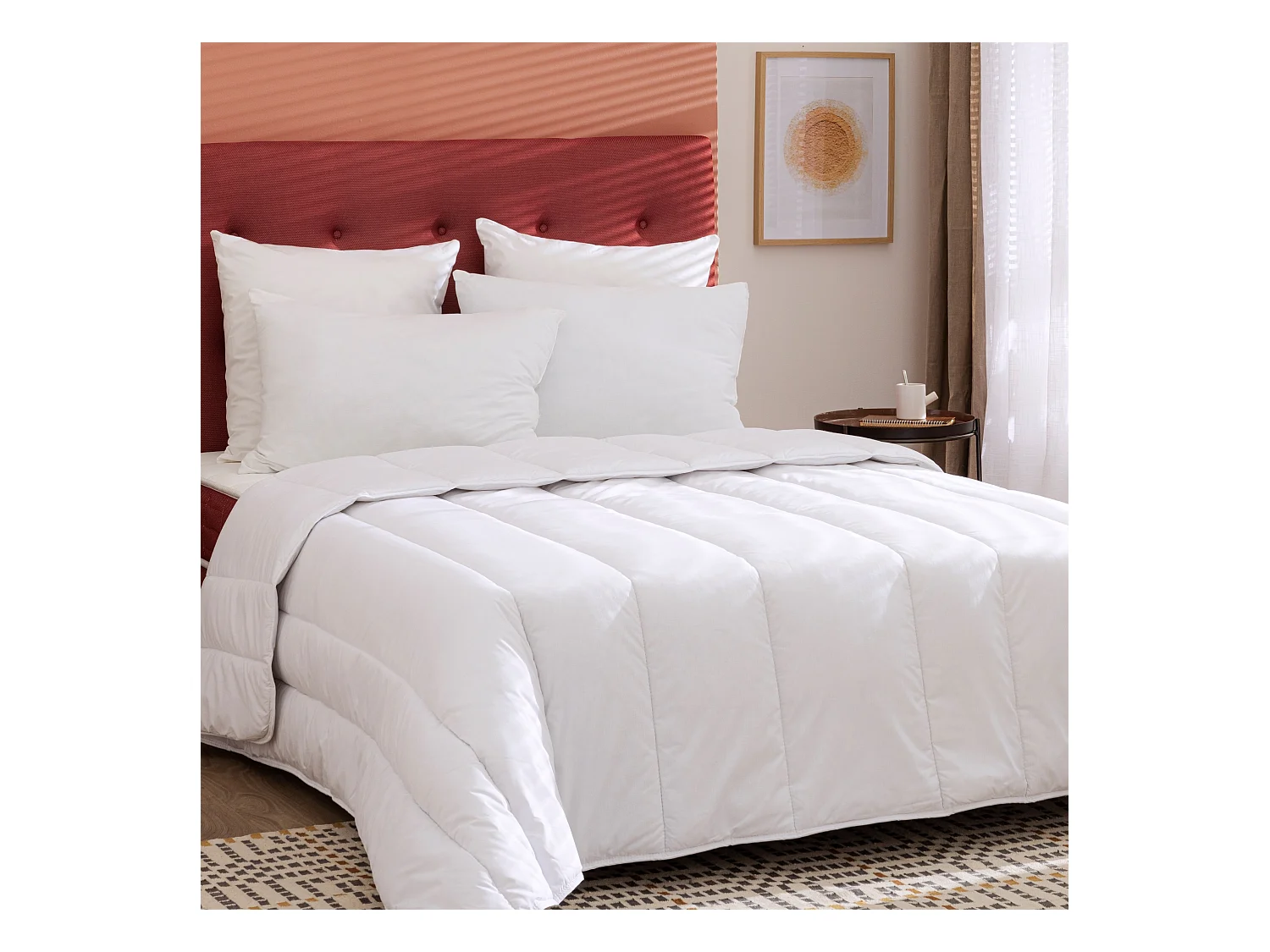 Pack couette légère et oreiller moelleux 260x240 cm - Someo