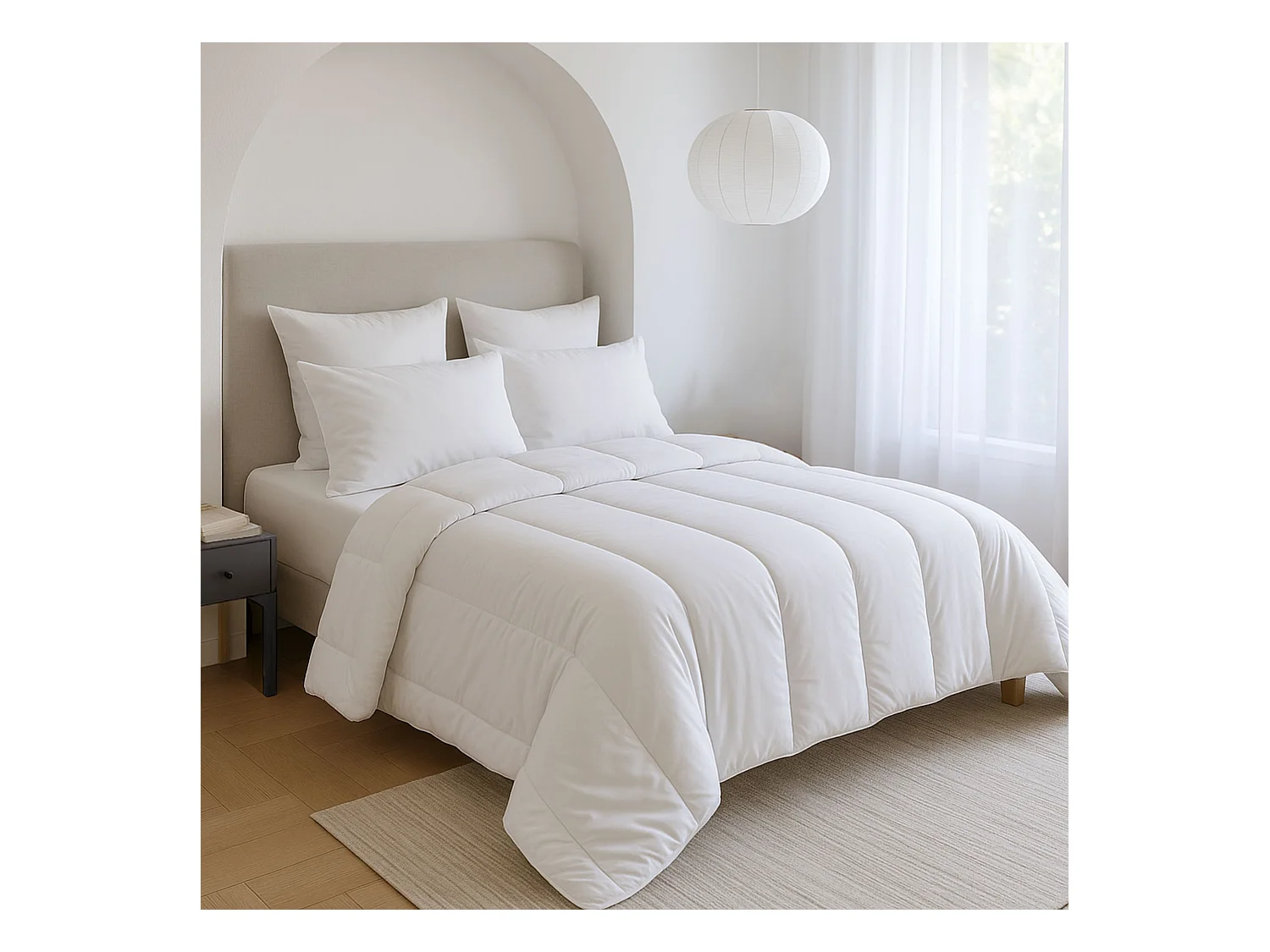 Couette hiver 500gr/m² anti-acariens 140x200 - SOMEO