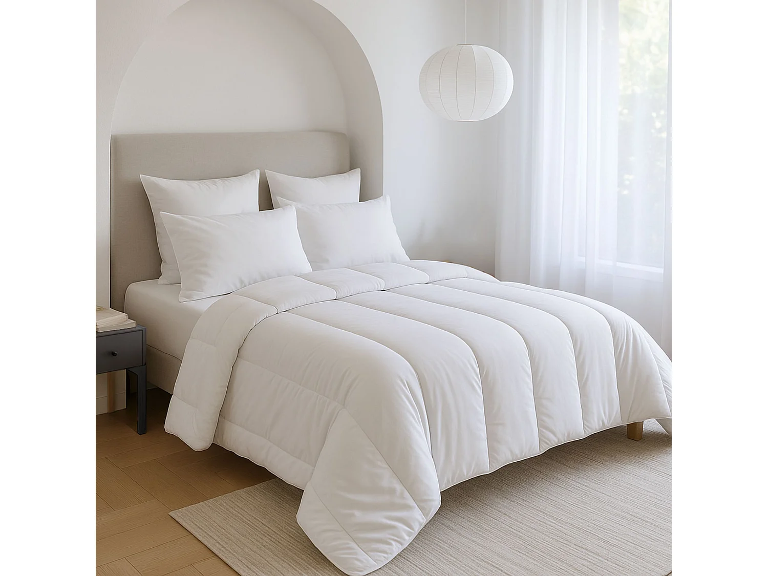 Couette hiver 500gr/m² anti-acariens 140x200 - SOMEO