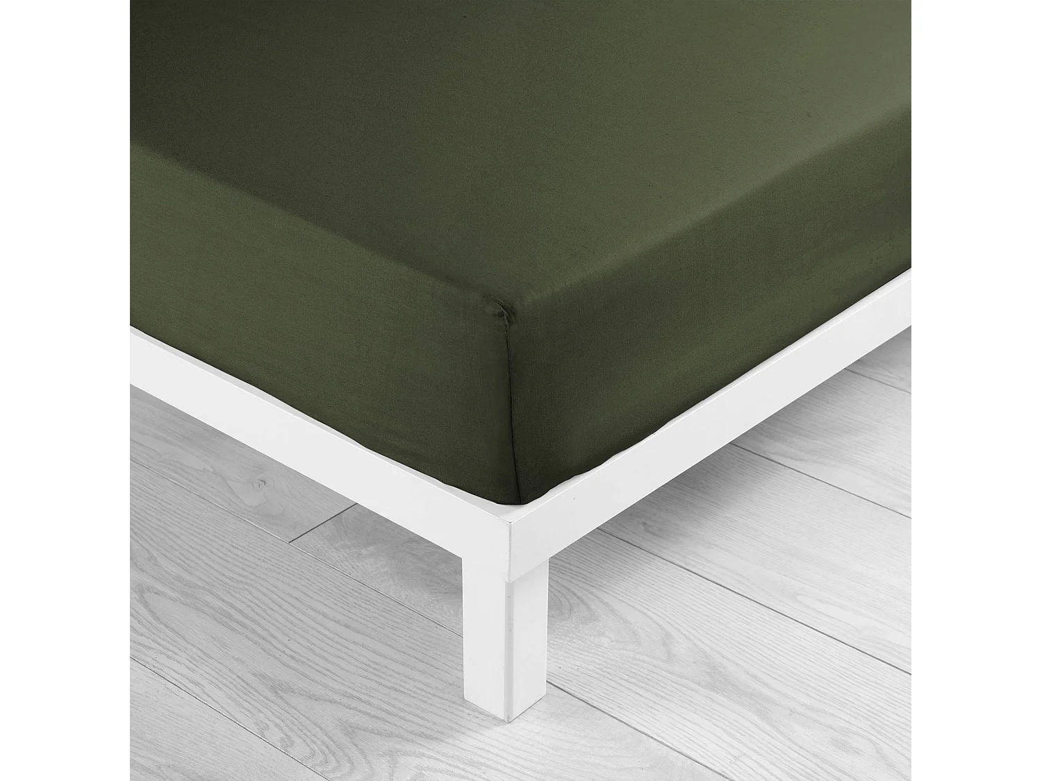 Drap Housse Microfibre "Oscar" 140x190cm Kaki