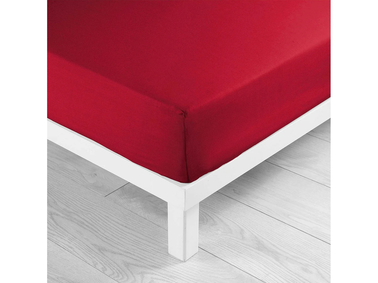 Drap Housse Microfibre "Oscar" 140x190cm Rouge