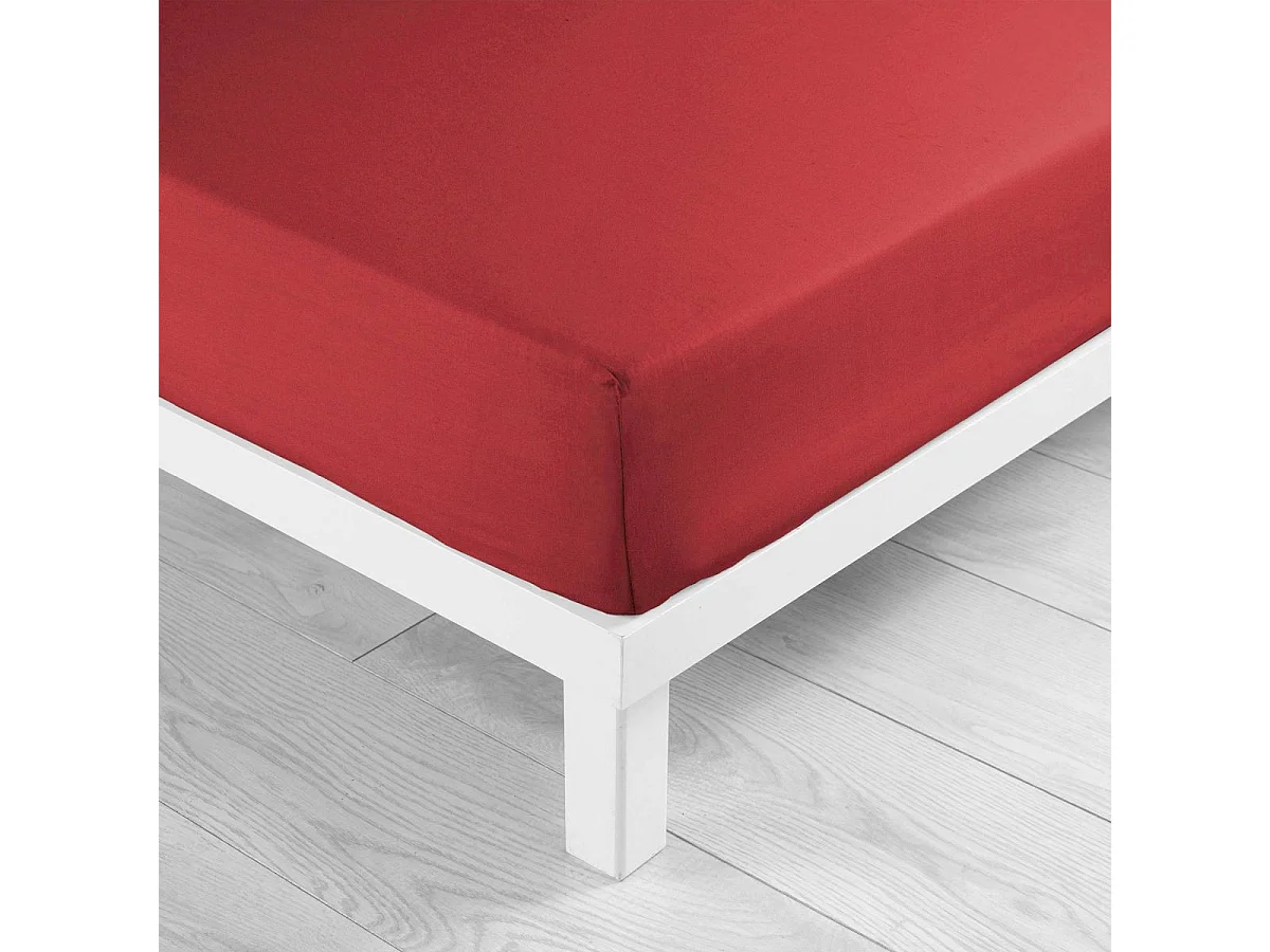 Drap Housse Microfibre "Oscar" 140x190cm Rouge