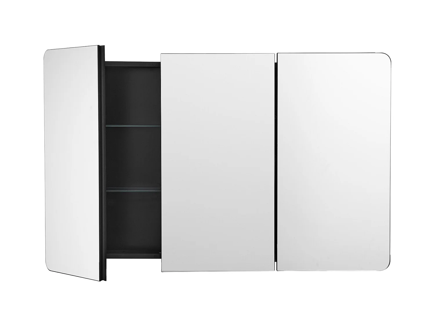 Armoire à Pharmacie, SucceBuy Armoire à Pharmacie 64,7 × 101,6 cm avec Miroir et Étagères Réglables