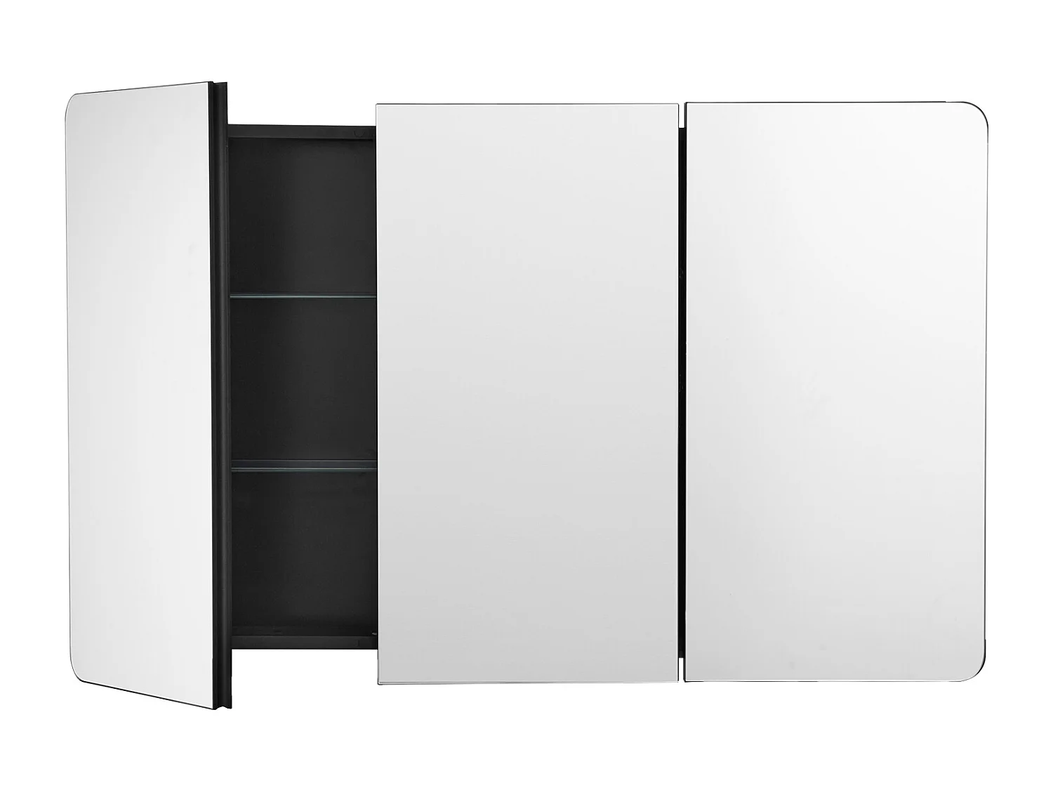 Armoire à Pharmacie, SucceBuy Armoire à Pharmacie, 65 x 102 cm, pour Salle de Bain avec Miroir, Étages Réglables, Options Encastrées et Fixées au Mur