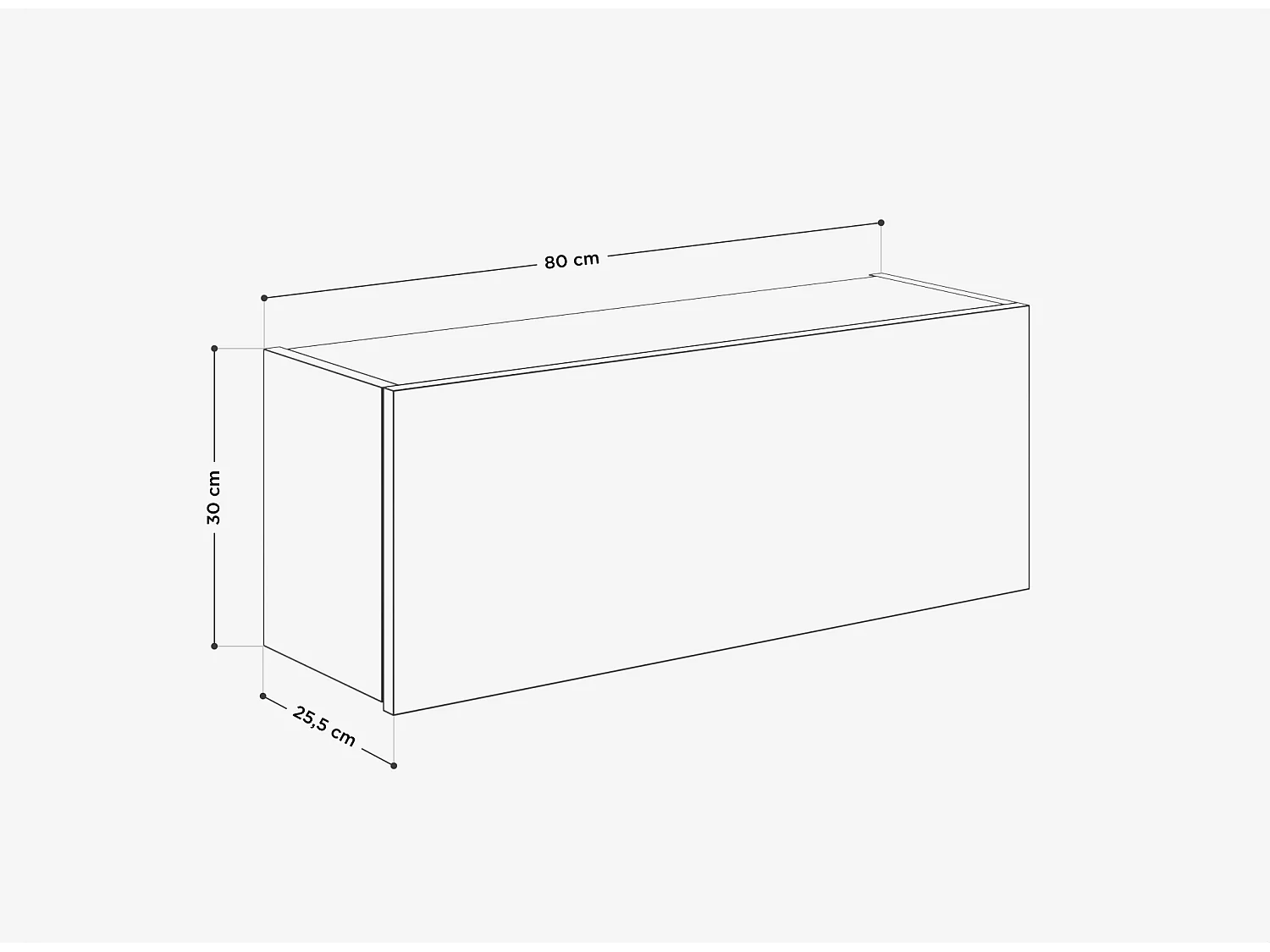 Armoire de salle de bain - 60, 80 et 120 cm - Armoire murale pliable - Meuble de salle de bain