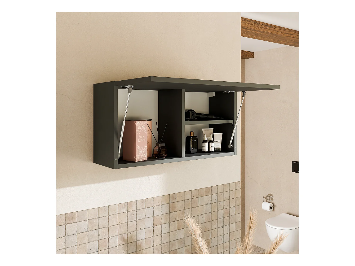 Armoire de salle de bain - 60, 80 et 120 cm - Armoire murale pliable - Meuble de salle de bain
