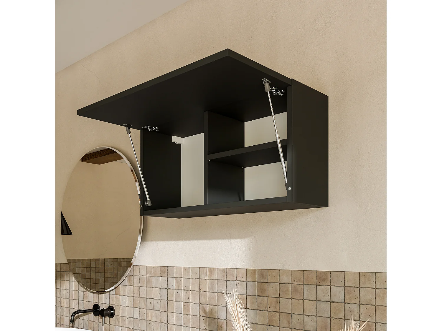 Armoire de salle de bain - 60, 80 et 120 cm - Armoire murale pliable - Meuble de salle de bain