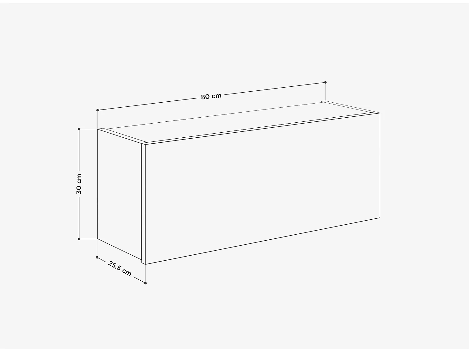 Armoire de salle de bain - 60, 80 et 120 cm - Armoire murale pliable - Meuble de salle de bain