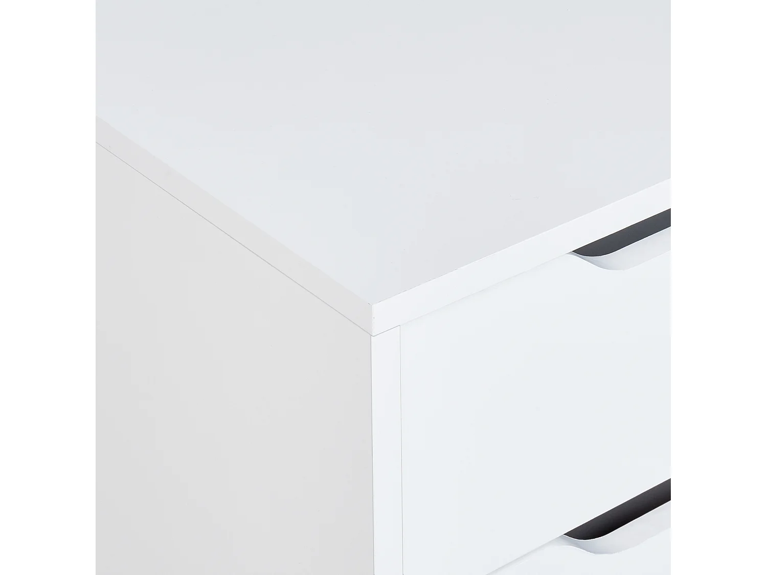 Meuble haut OSASCO avec roues 80 cm Blanc